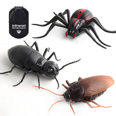 Original direct infrared remote control electric cockroach simulation induction cockroach Spider Ant trick animal toys