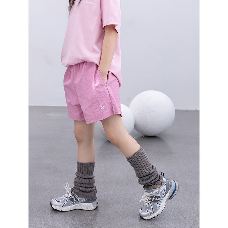 Children's Quick-drying Shorts 2024 Summer New Girls Thin Sports Pants Five-length Pants Large Children's Outdoor Casual Pants