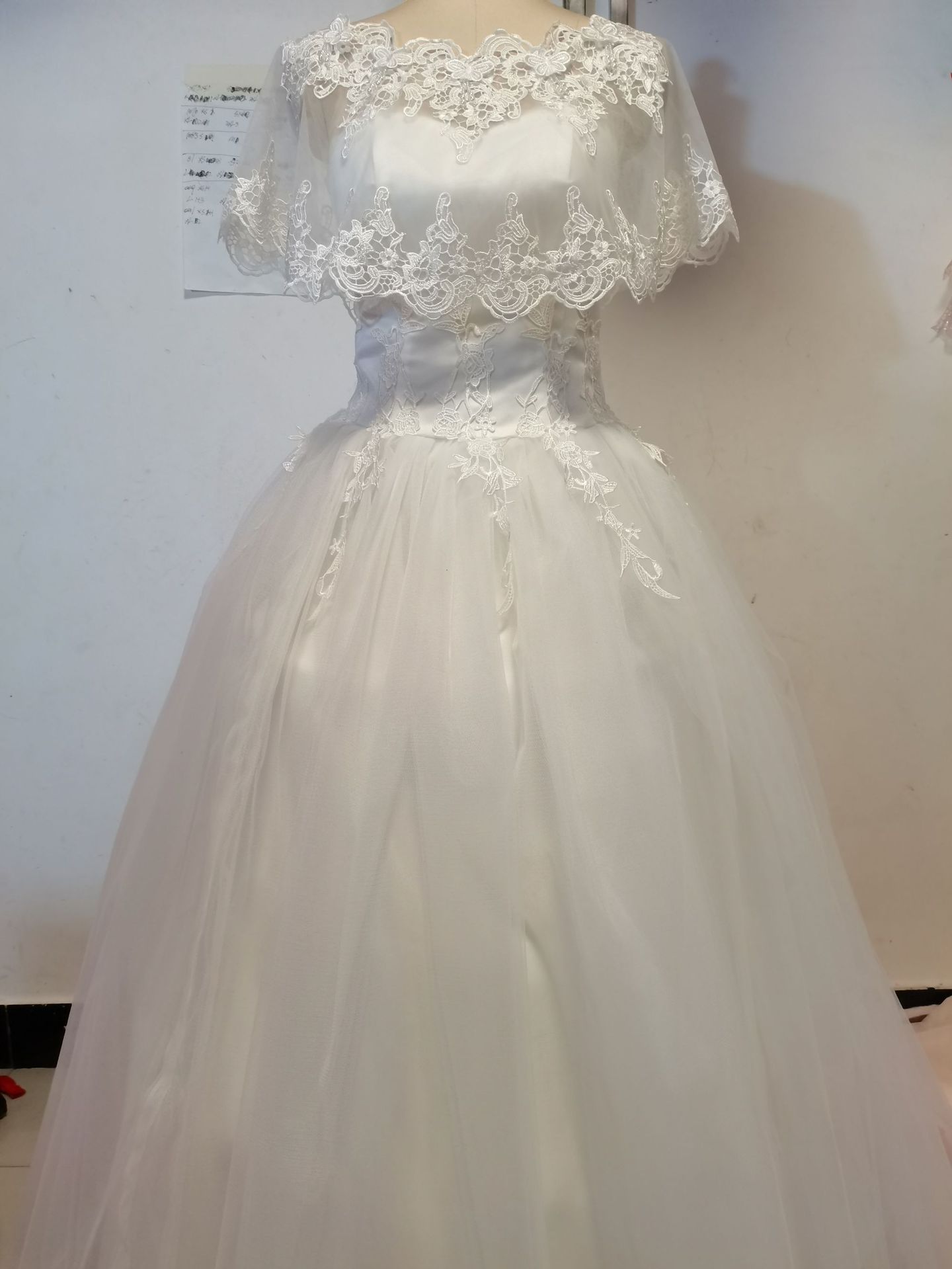 Wedding Dress 2022 Mori Style New Trailing Round Neck Korean Style Princess Bride Women's Slimming Wedding Dress
