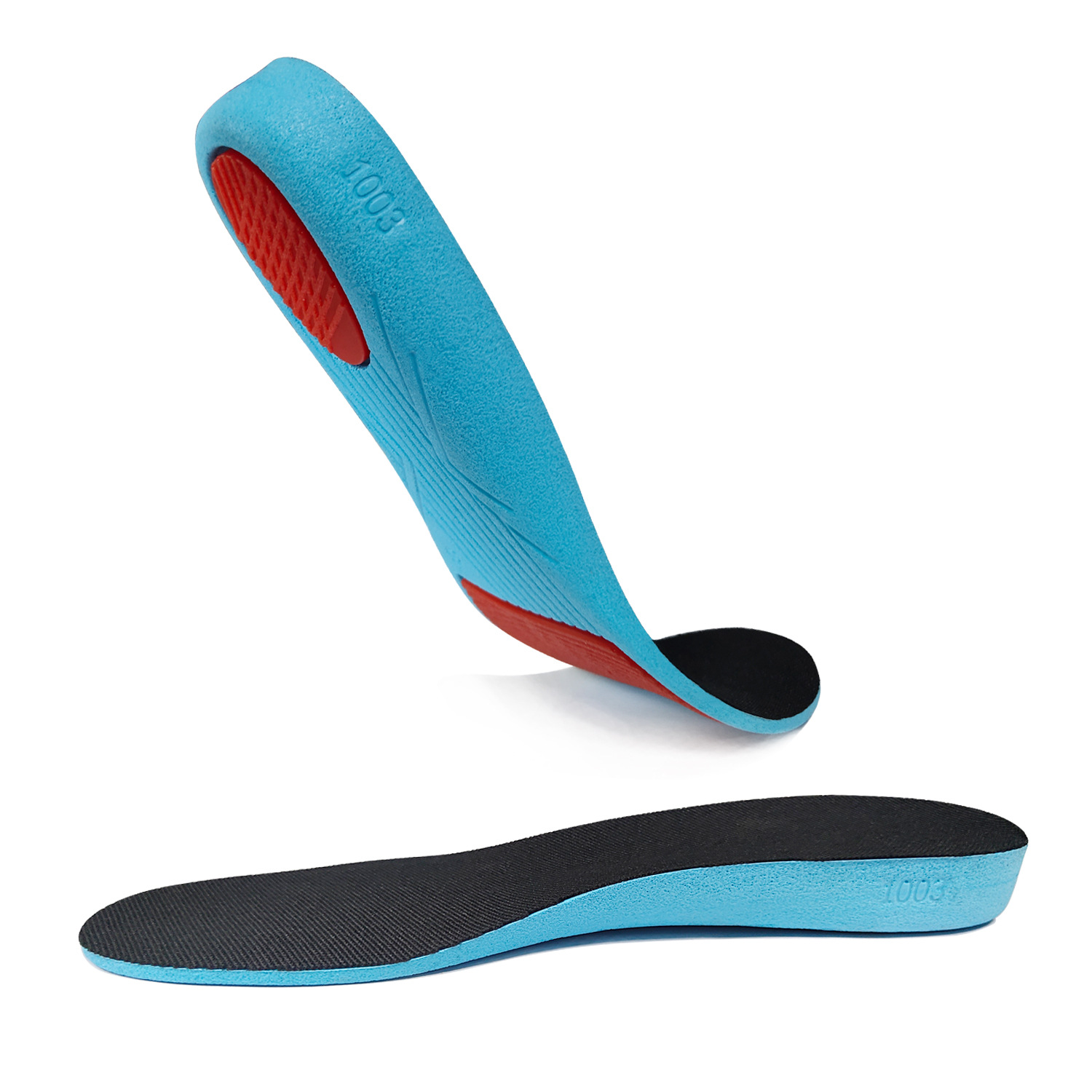 Comfortable breathable sweat-absorbent heightening insole pu cushioning sports and leisure inner heightening pad source manufacturers spot wholesale
