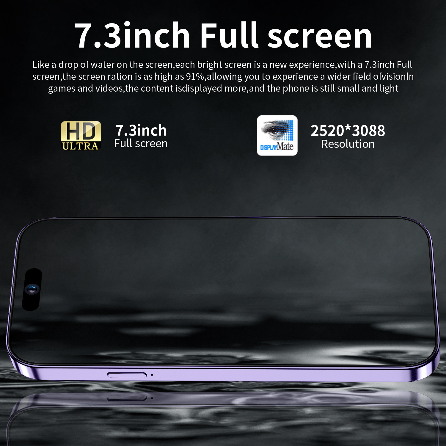 Cross-border mobile phone i15 ProMax 7.3 "smart Android phone (16 1T)13 million pixel 4G network