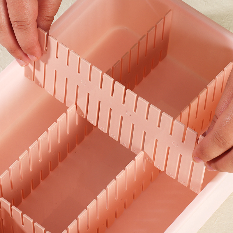 Storage Box Drawer Partition Panel Collating Grid Free Combination Separating Grid Plastic Household Underwear Socks Partition Board