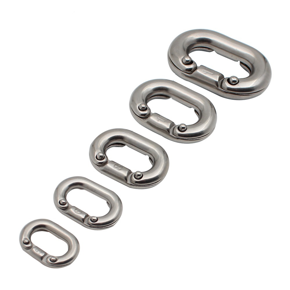 Stainless steel 316 chain buckle chain card chain connection buckle quick connection ring riveting chain Buckle