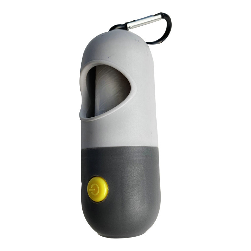 Pet cleaning supplies explosions LED light source pet toilet pickup dog garbage bag dispenser factory direct sales