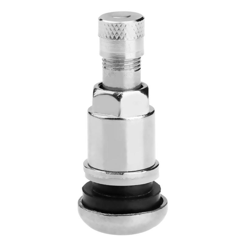 Flat bottom all steel TR525 stainless steel vacuum tire valve metal valve