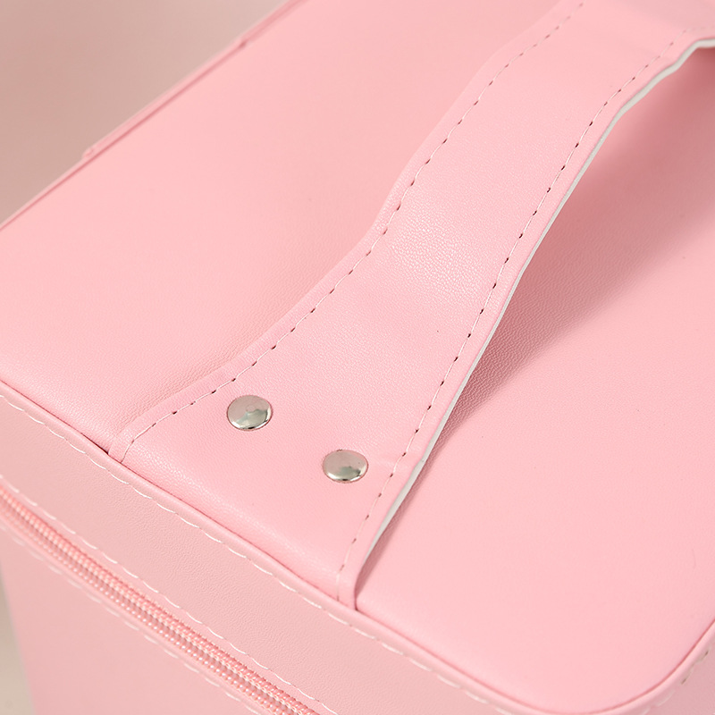 ins style super popular cosmetic bag Portable Travel large capacity girl heart cute suitcase Japanese South Korea multi-functional
