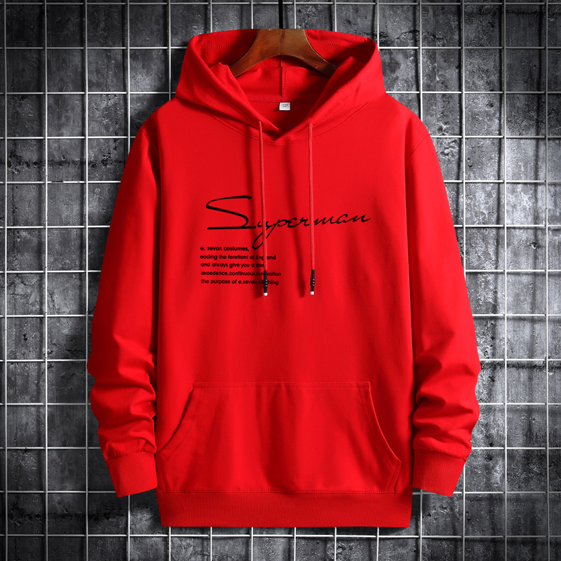 2021 New Spring and Autumn Sweater men's hooded trendy Korean style handsome loose student pullover hoodie jacket