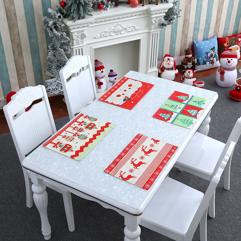New Christmas family home decoration supplies restaurant hotel table mat tablecloth elderly Party party decoration