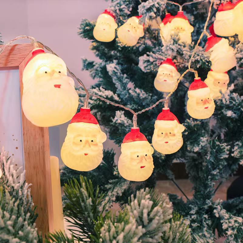 led string lights Santa Claus snowman elk festival atmosphere light battery usb Christmas tree Christmas decoration lights