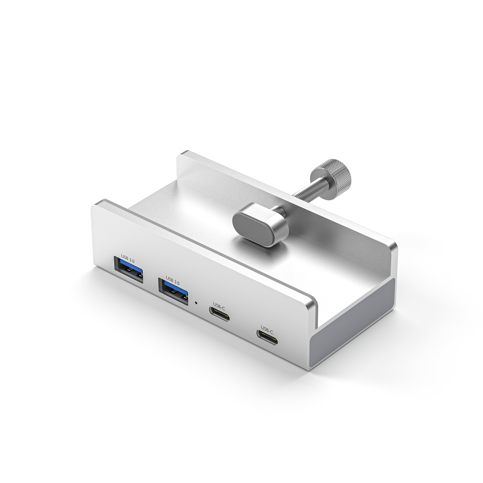 USB3.0hub Док-концентратор из алюминиевого сплава с зажимом на мониторе настольного компьютера ноутбука универсальный
