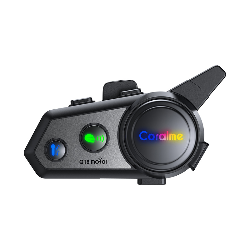 Coralme Q18 intercom helmet Bluetooth headset mixing music sharing noise reduction 800 m intercom helmet headset
