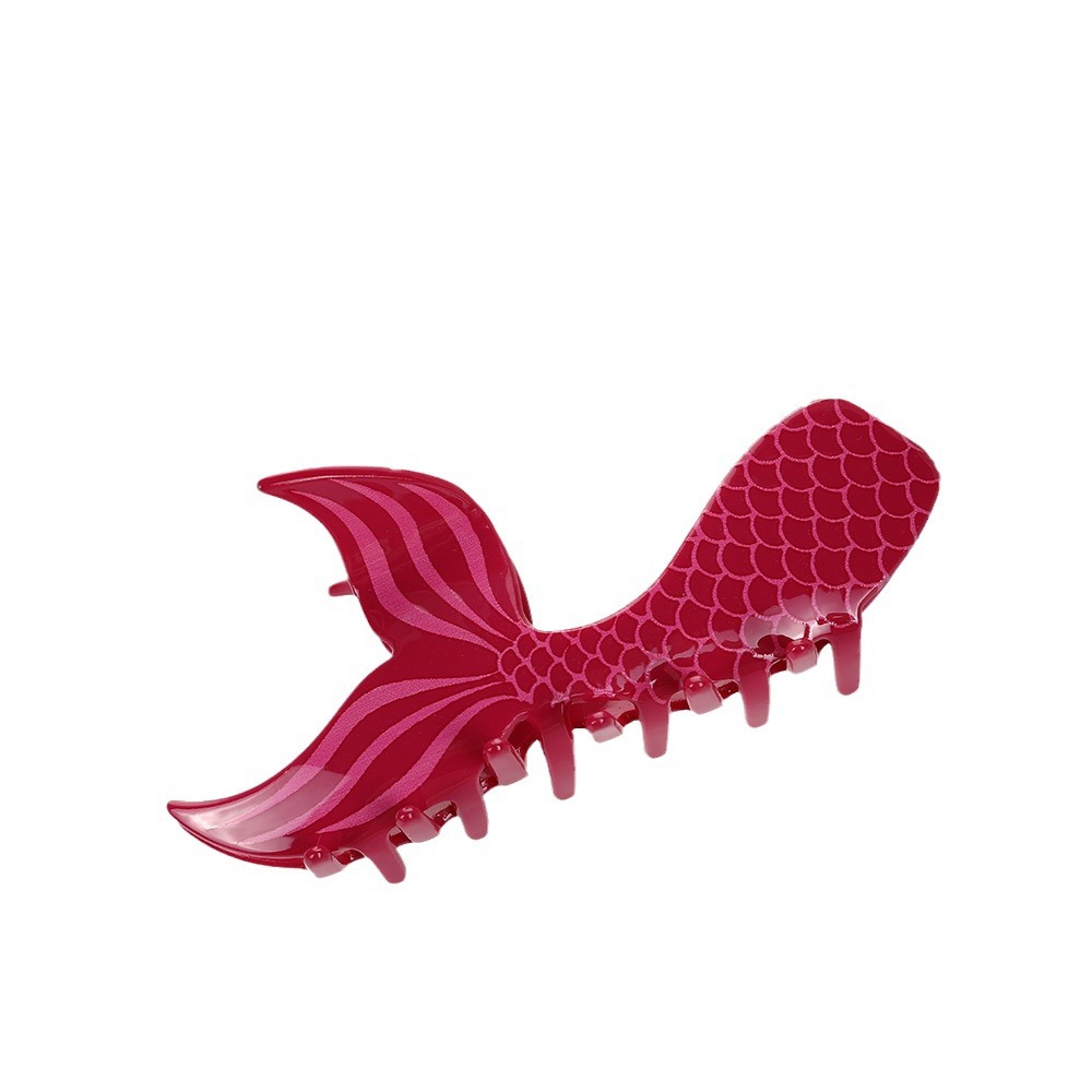 Acetic acid hairpin high texture fish tail adult female shark hair accessories wash clip hairpin_voghion.com