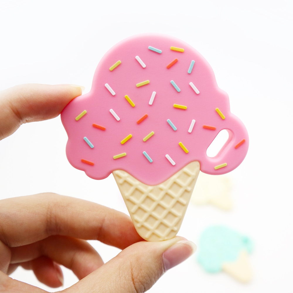 baby sandwich biscuit donut anti-eating silicone gum baby poached ice cream grinding stick