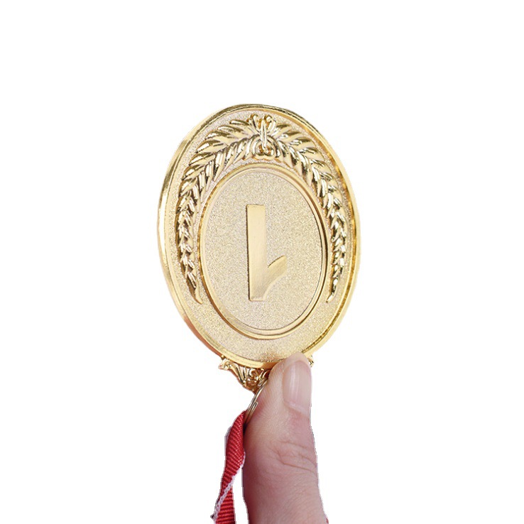 In stock Digital medal digital wheat ear Guanya Third Army games making wheat ear 123 gold foil zinc alloy Medal