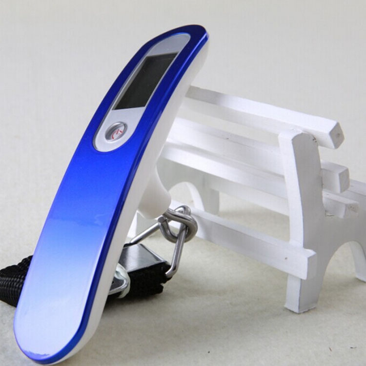 Mini stainless steel electronic portable scale portable 50KG ribbon luggage scale air express parcel scale