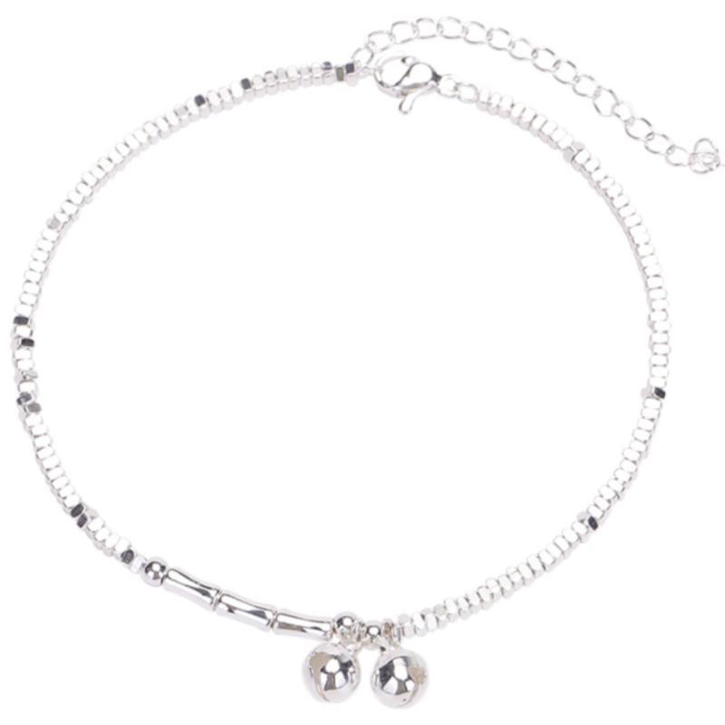 Broken Silver Bell Anklet Women's 2024 New Fashionable Light Luxury Niche High-end Feeling Foot Chain Palace Bell Anklet