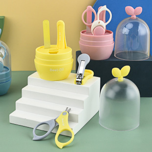 Factory custom baby nail clippers baby nail clippers baby nail clippers set newborn care 4-piece set