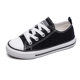 Children's canvas shoes 2024 spring and autumn Korean style low-top lace-up board shoes boys and girls baby white shoes casual cloth shoes