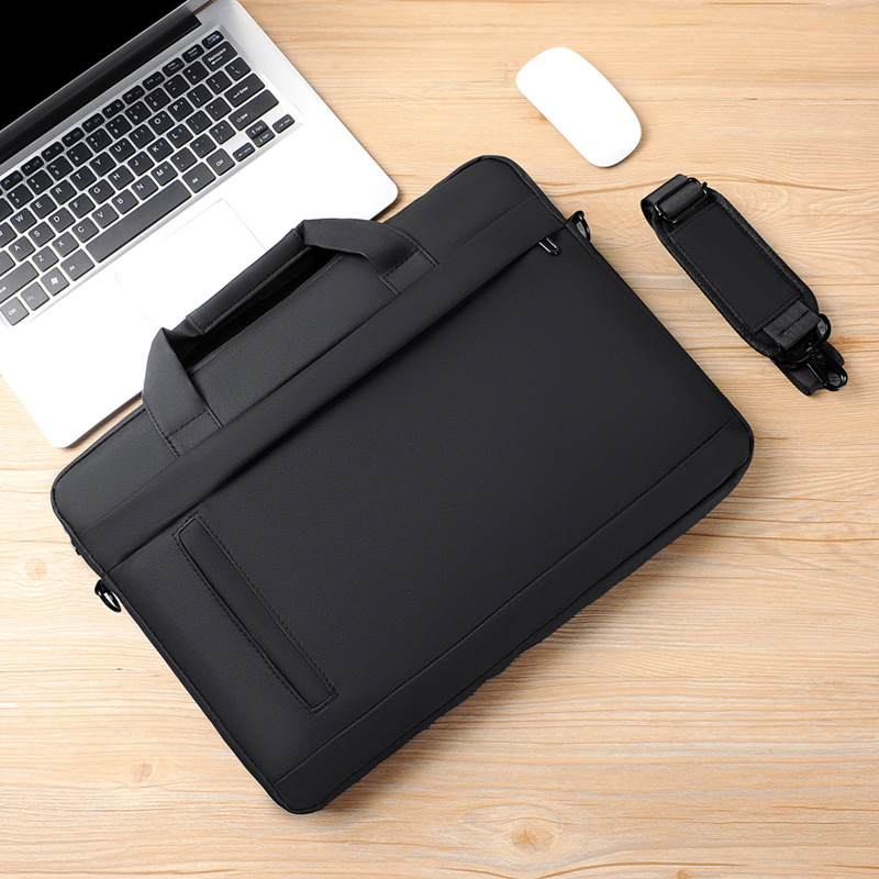 Cross-border Men's Laptop Bag Briefcase Large Capacity Business Notebook Bag Simple Crosbody Laptop Bag