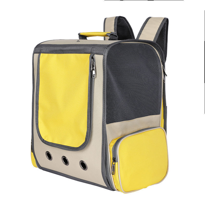 Pet Bag New Transparent Cloth Curtain Cat Bag Space Capsule Backpack Pet Backpack for Going Out Carrying Bag Dog Backpack
