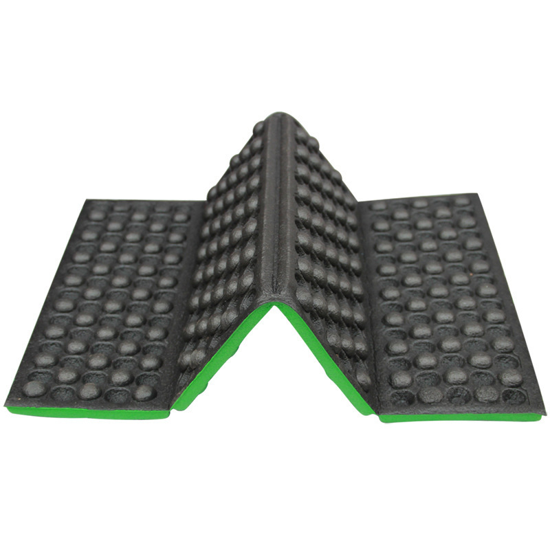 Factory direct outdoor portable lightweight honeycomb XPE foam four folding cushion single moisture-proof 20% folding cushion