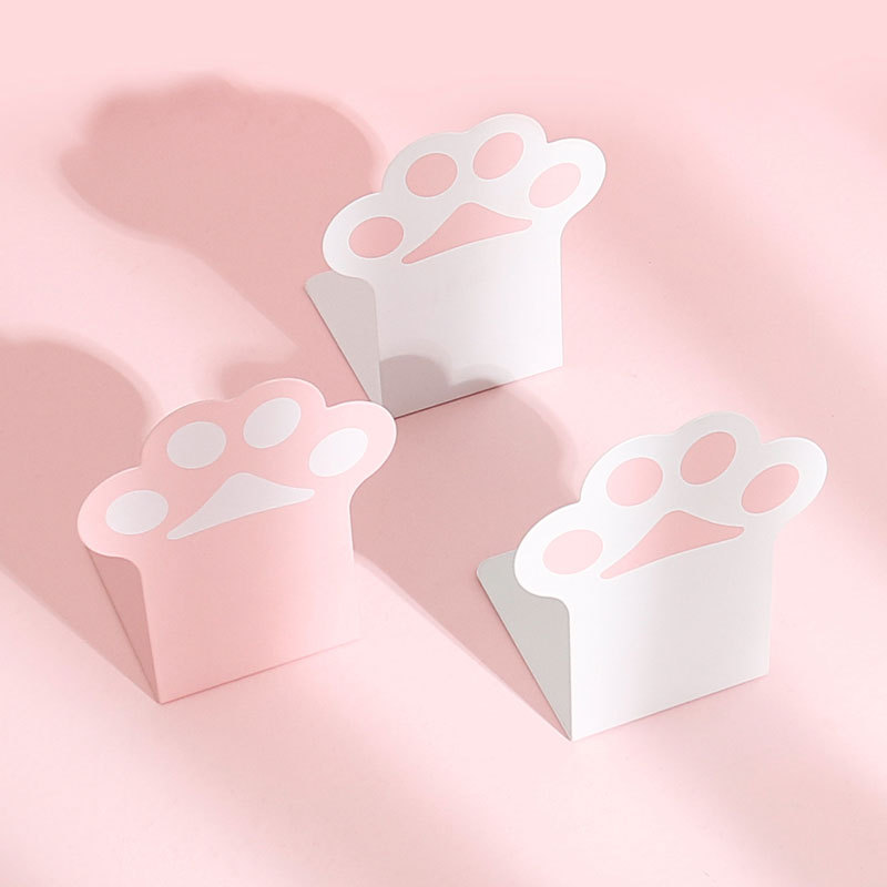Nijia ins Cute Cute Cat Claw Book File Desktop Book Holder Book Holder Student Bookshelf Book Holder Metal Cartoon