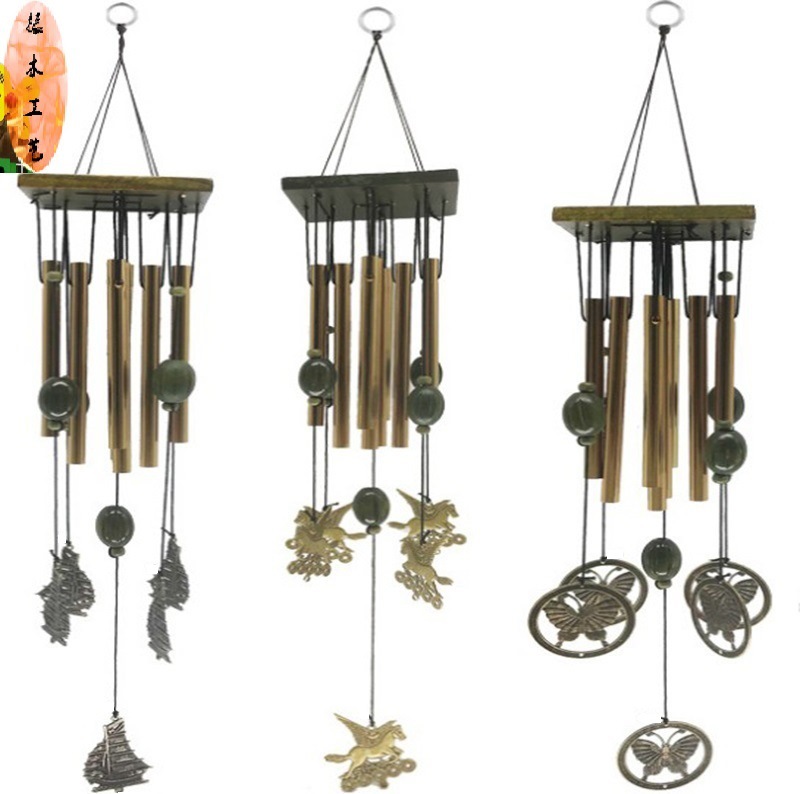 Bronze Wind Bell Metal Multi-tube Large Hanging Ornaments Foreign Trade Bell Home Pendant