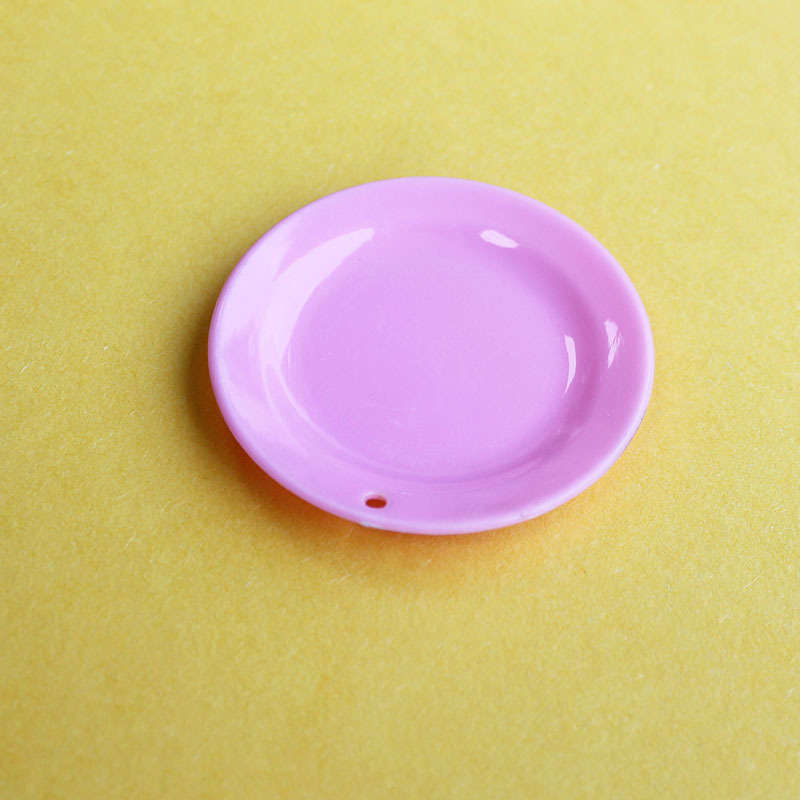 5cm mini simulation small plate diy miniature food play scene doll house children's play kitchen toy accessories