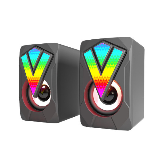 USB ноутбук Настольный компьютер пара компьютерный динамик RGB портативный мультимедиа стерео мини сабвуфер