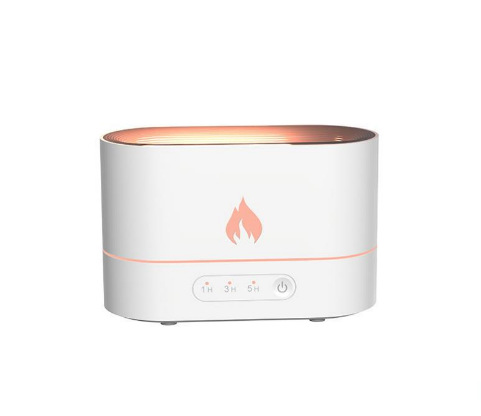 Cross-border flame aromatherapy machine household mini diffuser night light humidification atomizer desktop aromatherapy humidifier