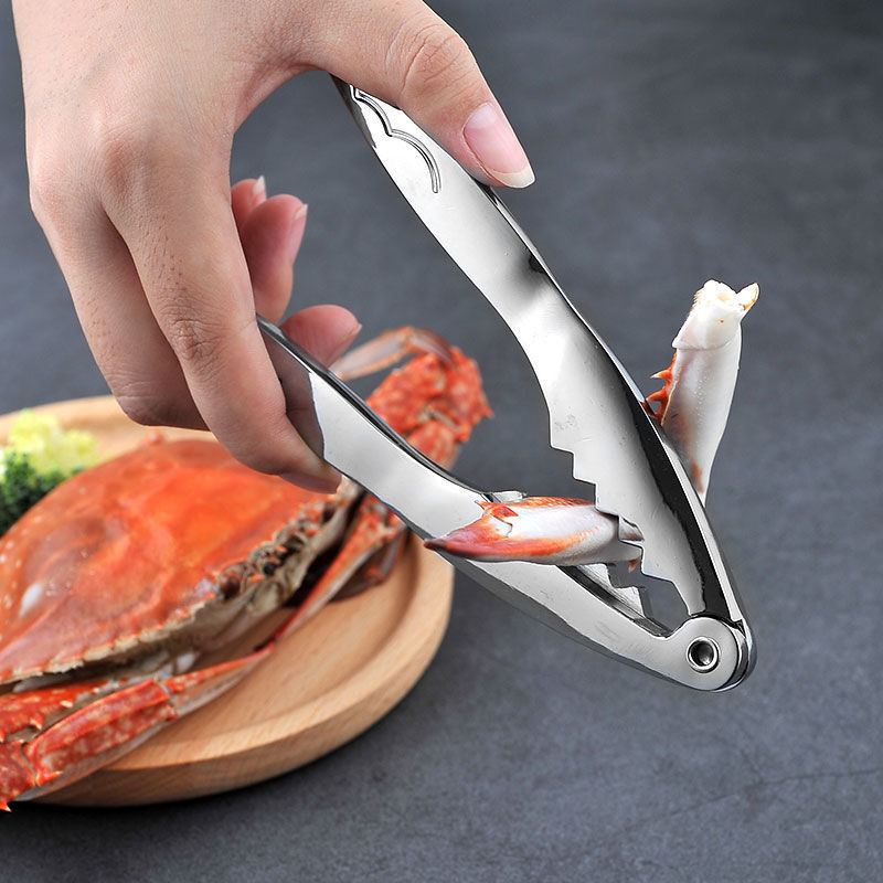 Factory spot wholesale stainless steel color light crab tools crab tongs kitchen gadgets source supply