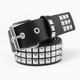 Black with silver pyramid 3.8*120CM