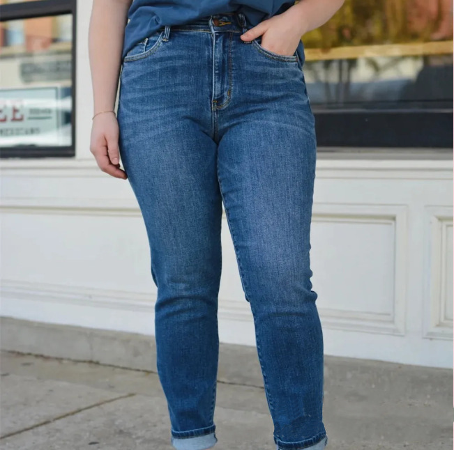Fall 2023 Amazon cross-border foreign trade stretch jeans European and American skinny pants plus size