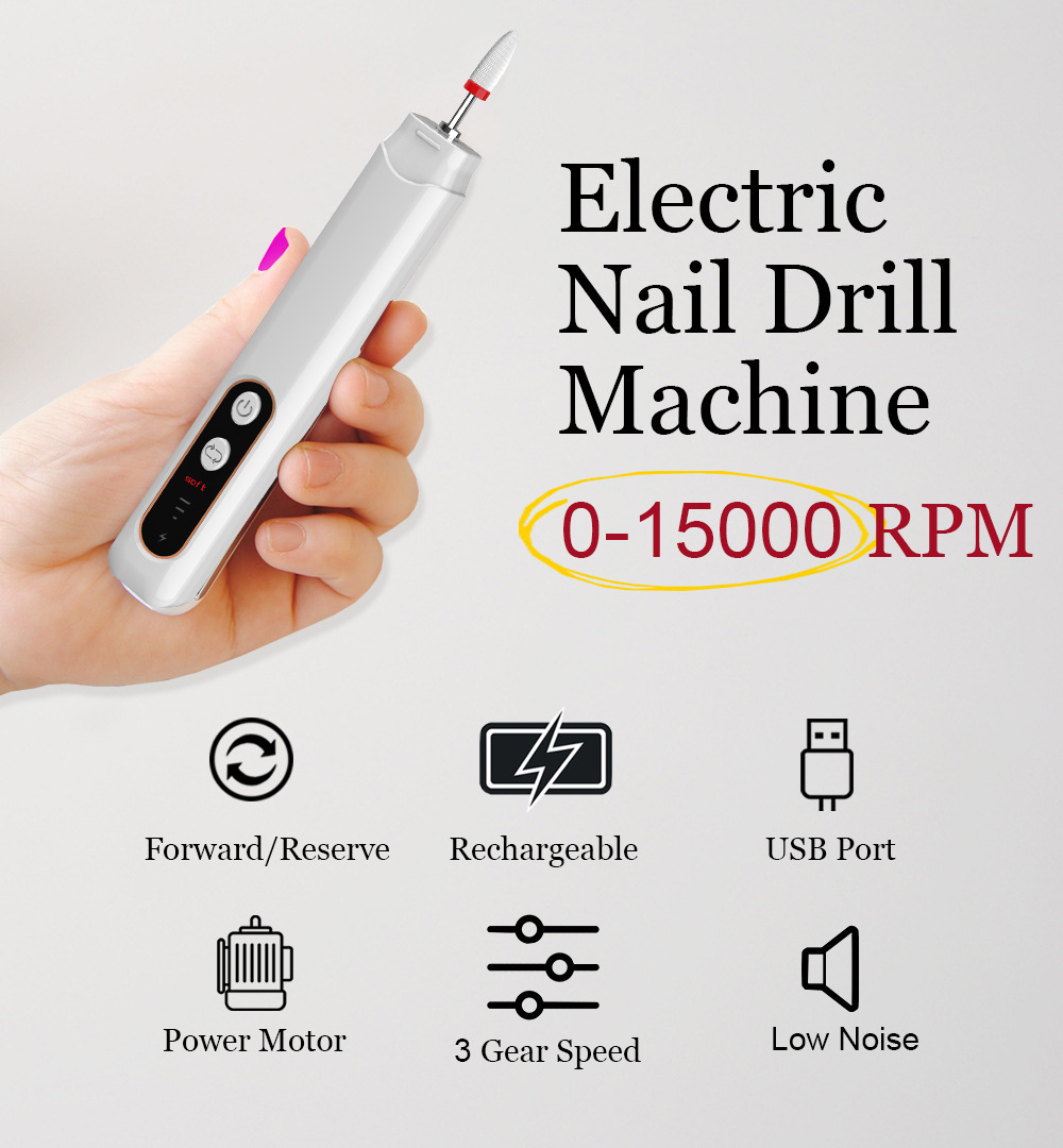 New Nail Sanding Machine Household Two-in-One Corn Head Small One Wireless Portable Electric Nail Sanding Machine