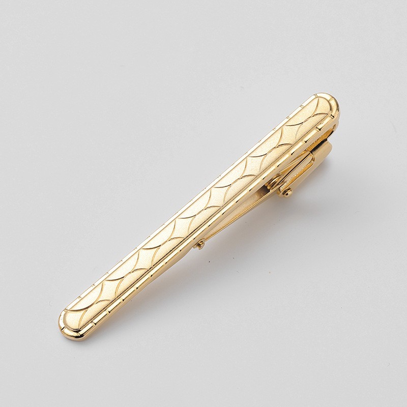 Simple fashion tie clip gold and silver two-color men's formal wear tie security clip wedding all-match tie clip men