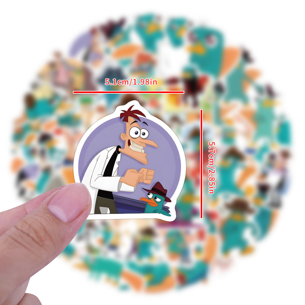 55 New perry the platypus graffiti stickers car laptop personalized stickers wholesale