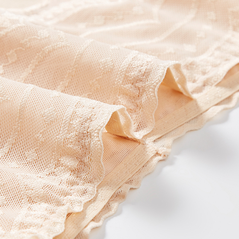 Golden High Waist Lace Hip-lifting Panties Women's Traceless Belly-tucking Solid Color Ice Silk Lace Women's Briefs