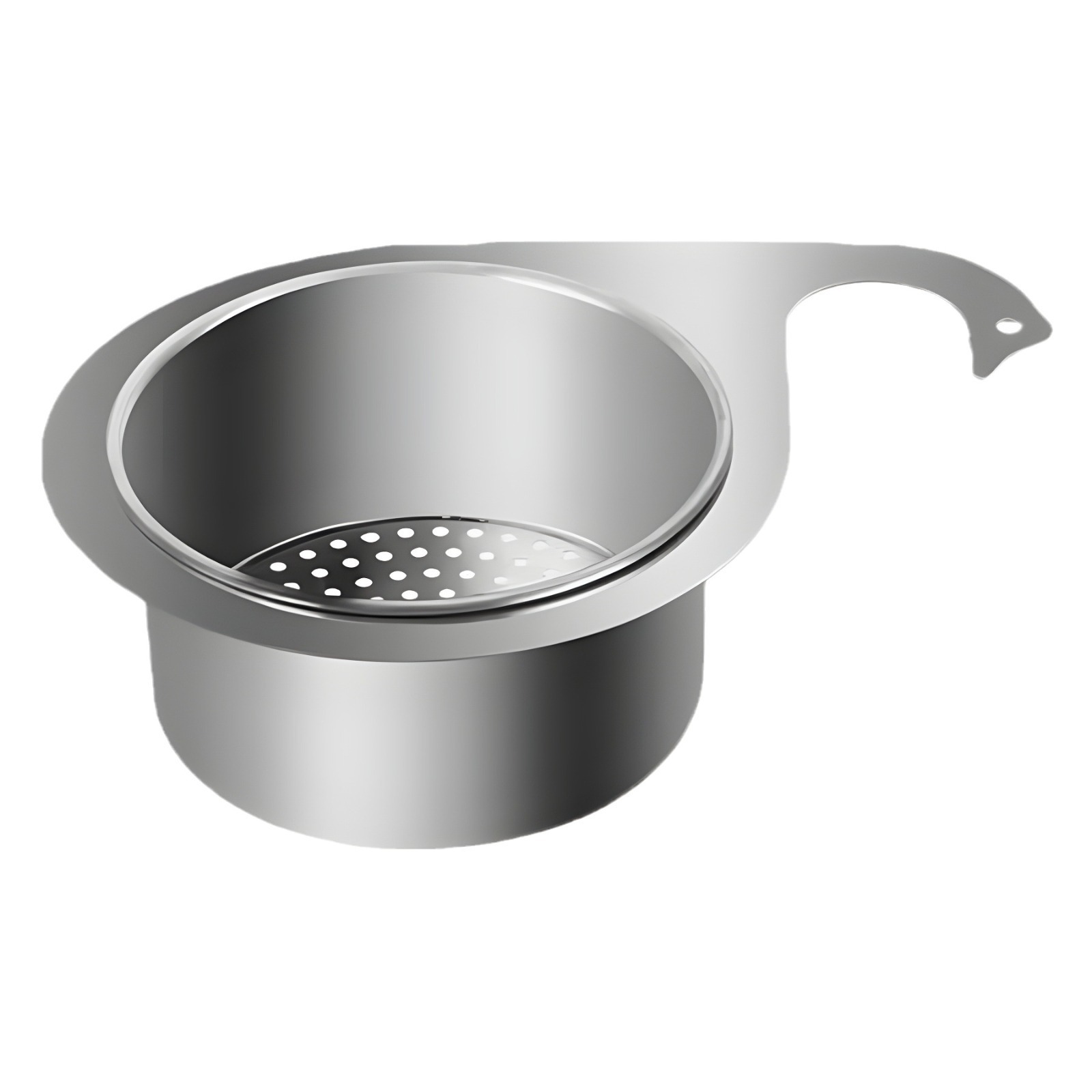 Special Swan Drain Basket for Kitchen Sink, Stainless Steel Hanging Drain Rack, Dry and Wet Separation Hook, Garbage Filter Basket