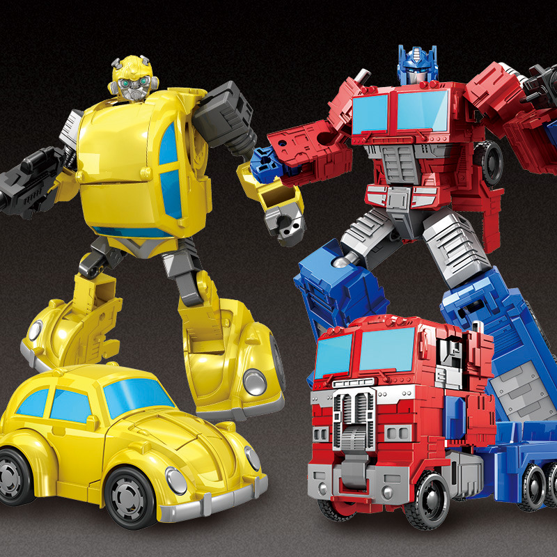 Transfiguration Toy Model Car Flat Head Robot Qing Qin Hornets Star Steel Alloy Children Boy King Kong