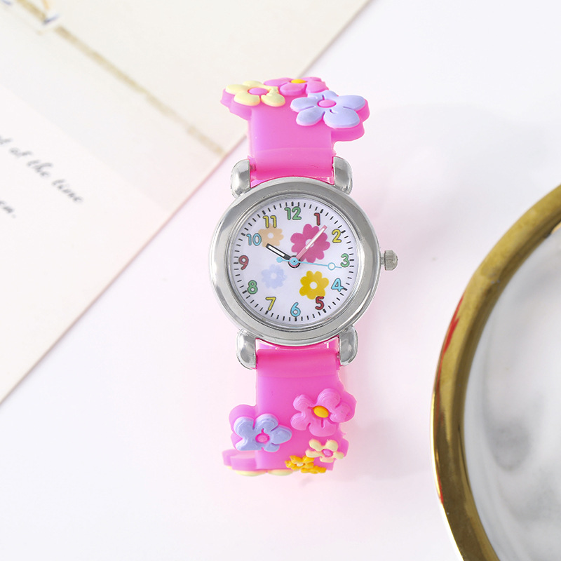 New children's factory direct plastic children's watch small flower multi-color wholesale can be mixed color