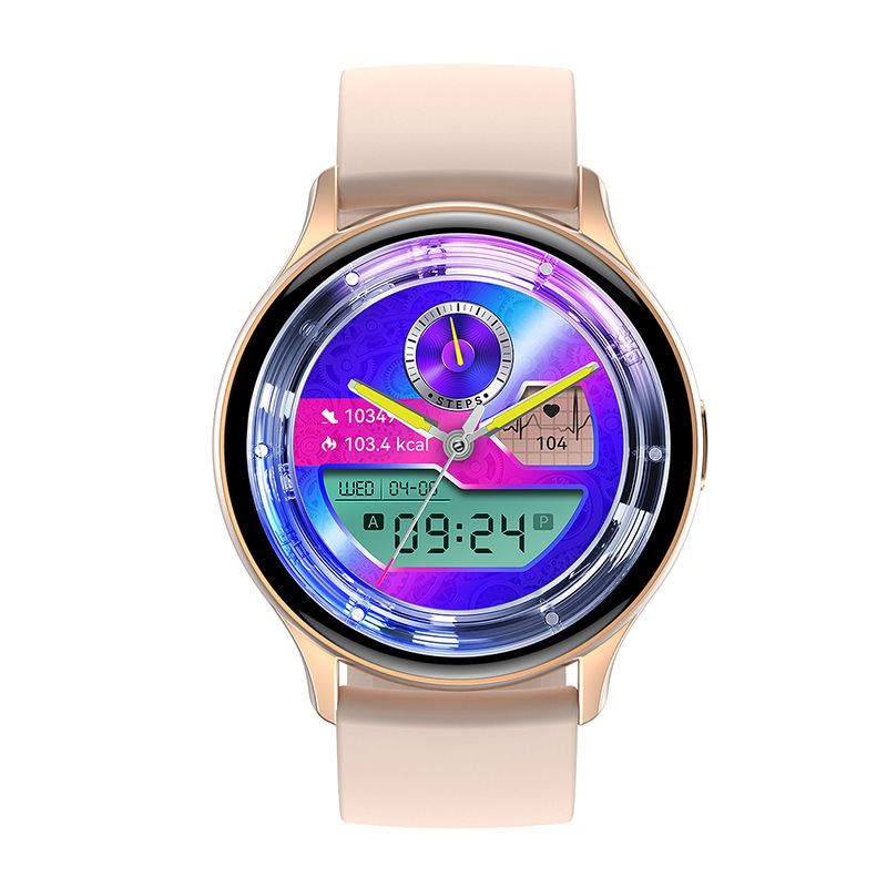 HK89 Bluetooth talk Smart Watch heart rate blood pressure NFC weather Music multi sport smart watch AMOLED