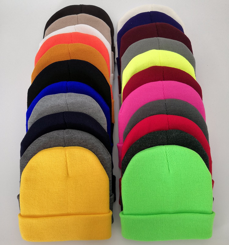 Foreign trade Light board knitted hat winter wool hat men's and women's warm hat for confinement windproof hat wholesale