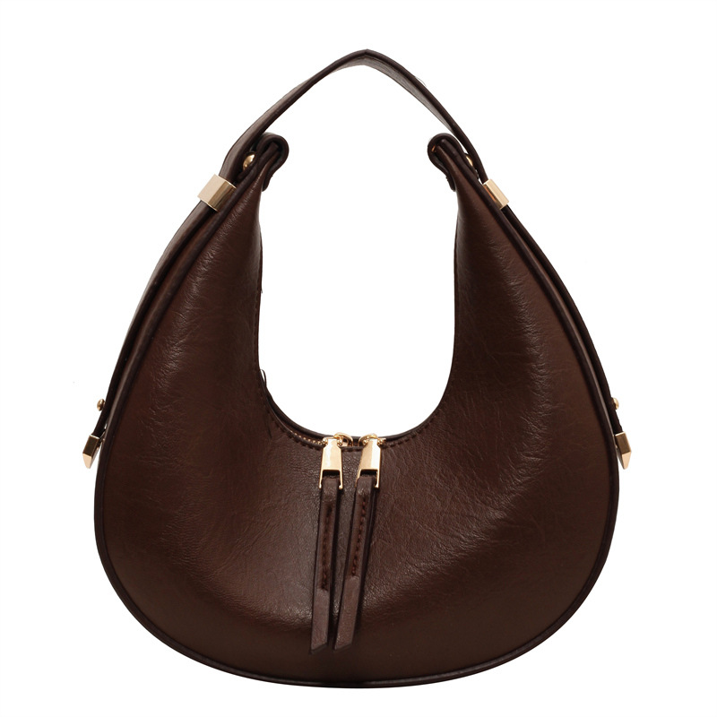 Cross-border foreign trade niche design retro Crescent bag for women 2024 New Fashion shoulder bag western style underarm bag