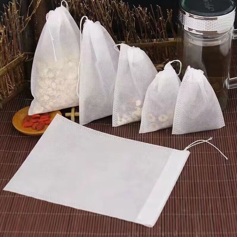 Disposable 100 tea bags Chinese medicine decocting bag food grade drawstring non-woven bag filter bag slag bag