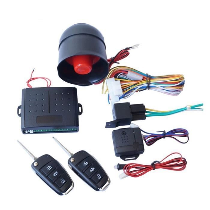 Factory wholesale foreign trade export car anti-theft device 12V vehicle alarm system with bullet key remote control
