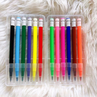 Pigment pen color painting hook edge DIY hand-painted 12 color single cake topper