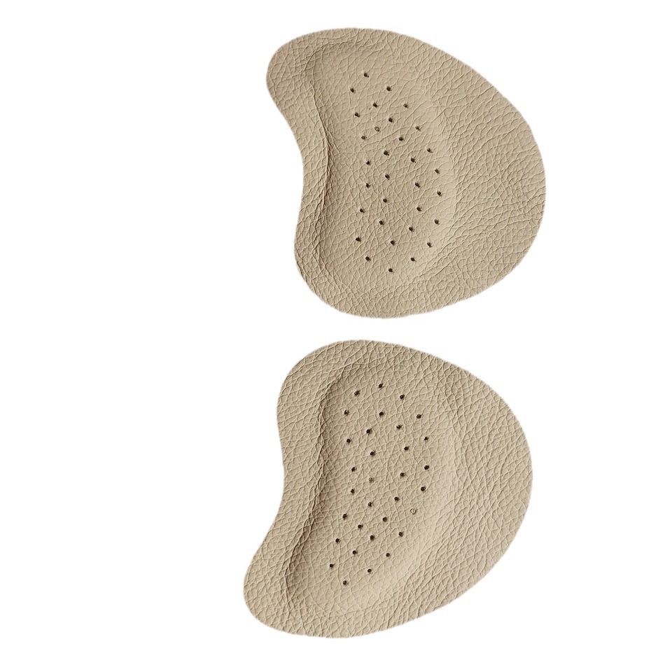 Sandals non-slip stickers women's high heel shoes front palm pad anti-pain sweat-absorbing non-slip size-reducing self-adhesive cowhide half size pad