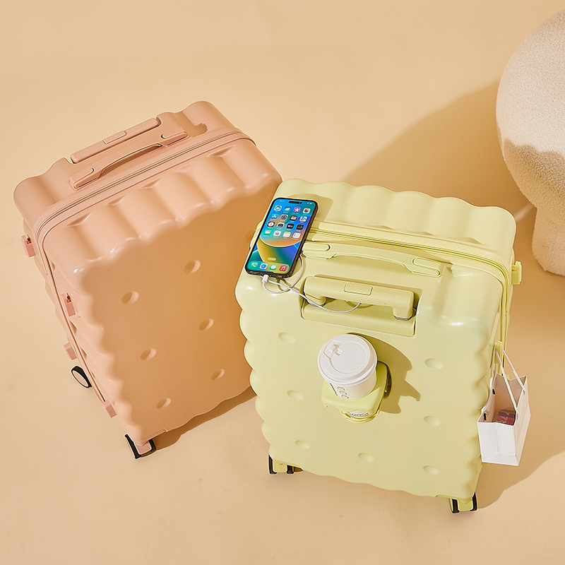 Luggage female student 2024 new 20 inch small lightweight boarding box boys zipper high value cute 24