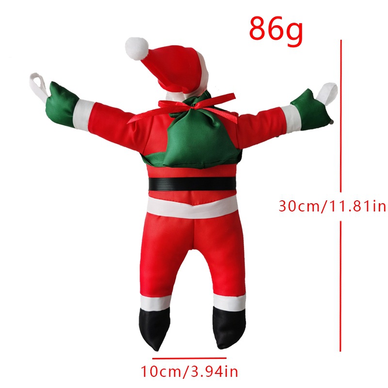 LED Weihnachtsleiter Lichtleiste Zubehör Klettern Weihnachtsmann für Innen- und Außenbereich Weihnachtsdeko Lichtzubehör_voghion.com