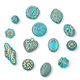 Acrylic Baroque Vintage Gold Oval Olive Flatten Beads Pumpkin Beads DIY Jewelry Earrings Accessories